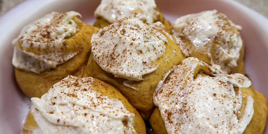CRUSH IT! Café: Pumpkin Spice Protein Cinnamon Rolls