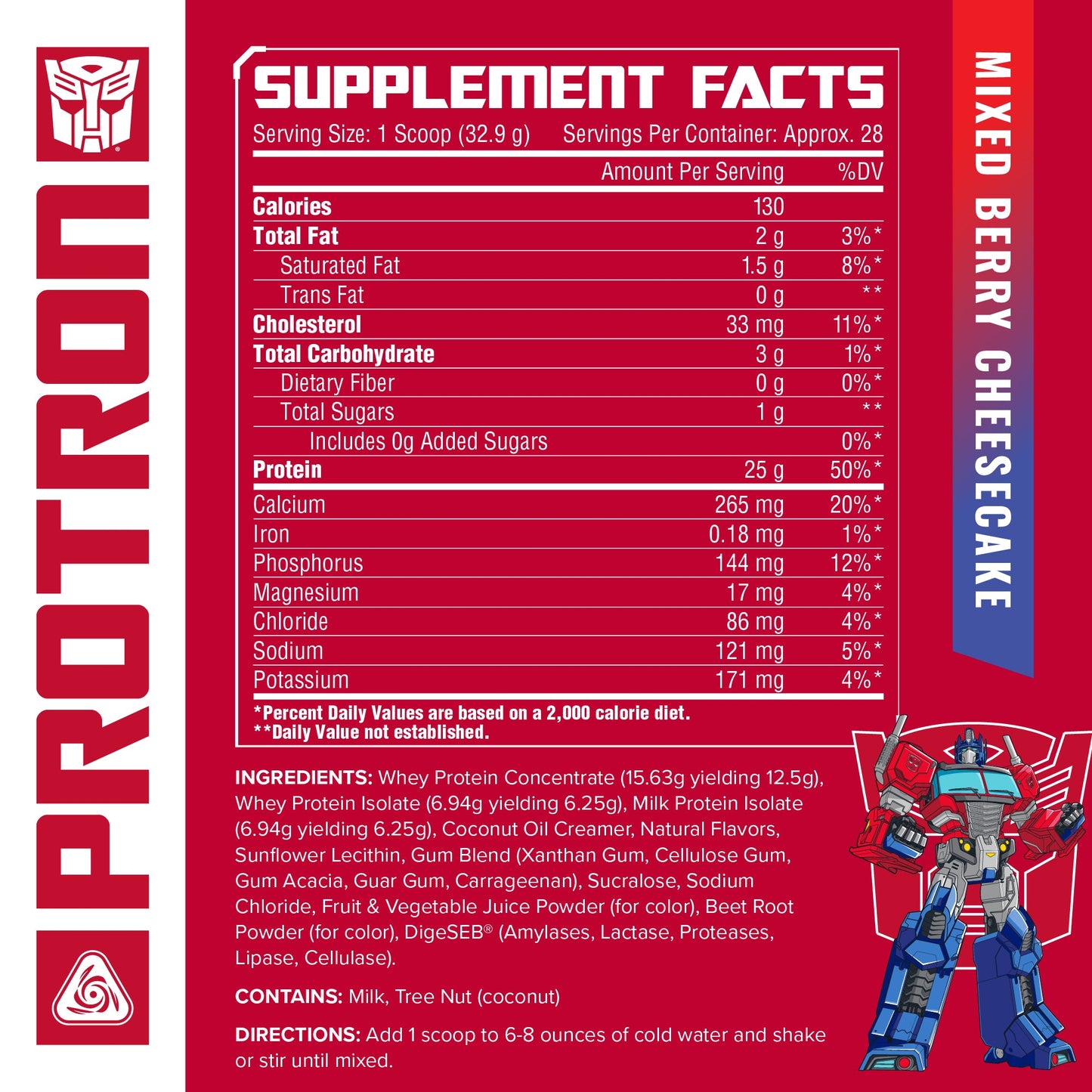 Transformers® Bumblebee Protron with High-Powered Protein Blend